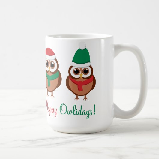 幸せなOwlidays コーヒーマグカップ (右)