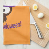 幸せなOwloween キッチンタオル (四つ折り)