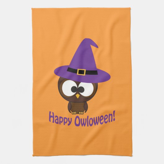 幸せなOwloween キッチンタオル (縦)