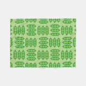 幸せなPeapods フリースブランケット (正面(横))