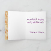 幸せなPesachのפסחのおもしろいのユダヤ人のヘブライ過ぎ越しの祝いのMatzah カード (内部)