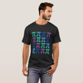 幸せなPi日の記号と先生 Tシャツ (正面フル)