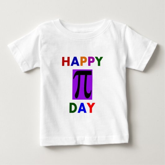 幸せなPI日 ベビーTシャツ (正面)