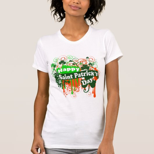 幸せなSaint patricks day Tシャツ (正面)