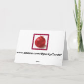 幸せなSHAVUOTのヘブライ薄紫の花カード シーズンカード (裏面)