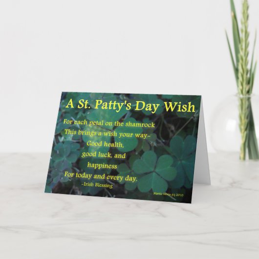 幸せなSt.ハンバーグ日-シャムロック(1) -カード カード (正面)