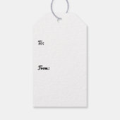 幸せなSt patricks dayのアイルランドの緑のシャムロックのカスタム ギフトタグ (裏面)