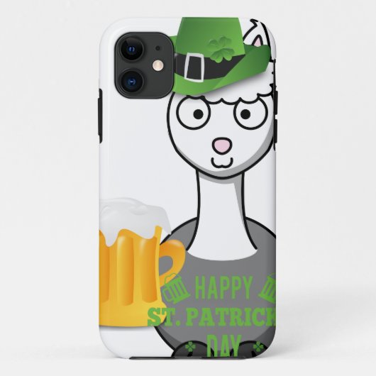 幸せなst patricks dayアルパカ Case-Mate iPhoneケース (裏面)