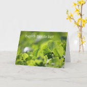 幸せなSt patricks day! カード (黄色い花)