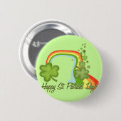 幸せなSt patricks day 缶バッジ (正面&裏面)