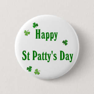 幸せなSt patty's day 缶バッジ
