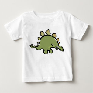 幸せなstegosaur ベビーTシャツ