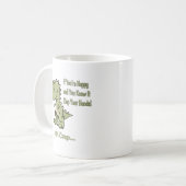 幸せなTレックス コーヒーマグカップ (正面左)