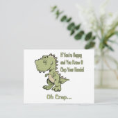 幸せなTレックス ポストカード (スタンド正面)