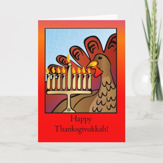 幸せなThanksgivukkah! カード (正面)
