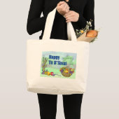 幸せなTu B'Shvat ラージトートバッグ (正面(商品))