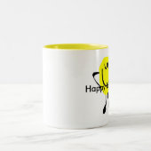 幸せなUmbrager ツートーンマグカップ (中央)