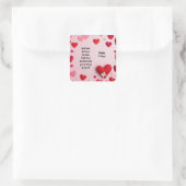 幸せなVデイ スクエアシール (バッグ)