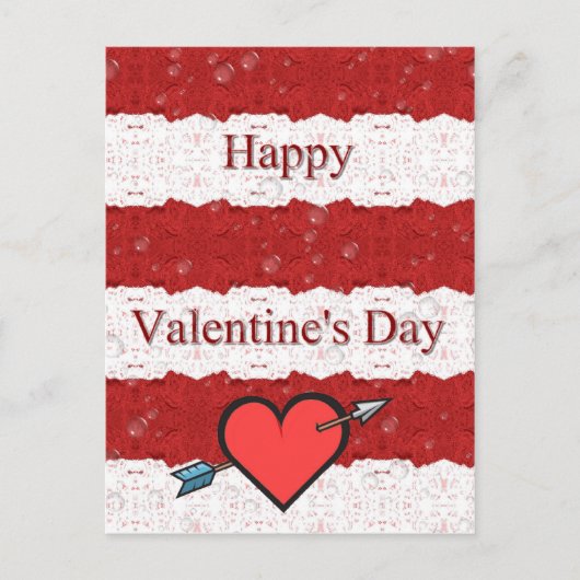 幸せなValentine' s日 シーズンポストカード (正面)