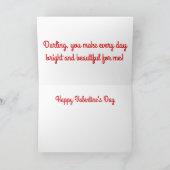 幸せなValentinneの日カード シーズンカード (内部)