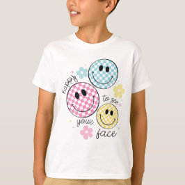 幸せにあなたの顔先生新学期 Tシャツ