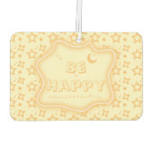 幸せにかわいい小スター柄の空気増進剤 カーエアーフレッシュナー (裏面)