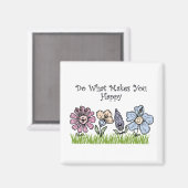 幸せにしてくれることをする マグネット (正面/裏面)