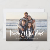 幸せにすべての日の休日の写真カード シーズンカード (正面)