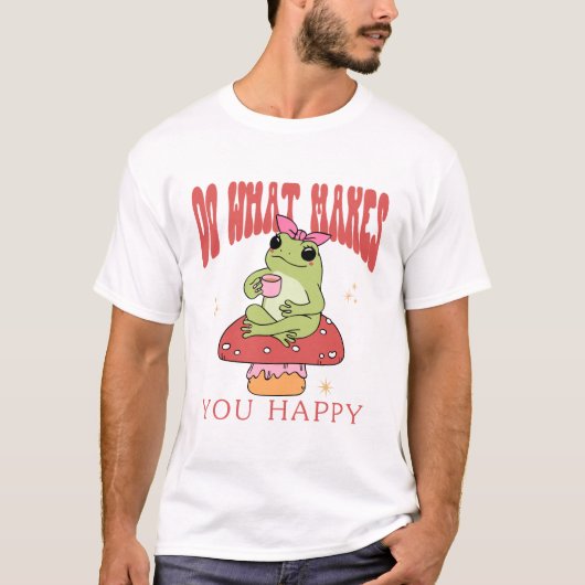 幸せになることをしよう Tシャツ (正面)