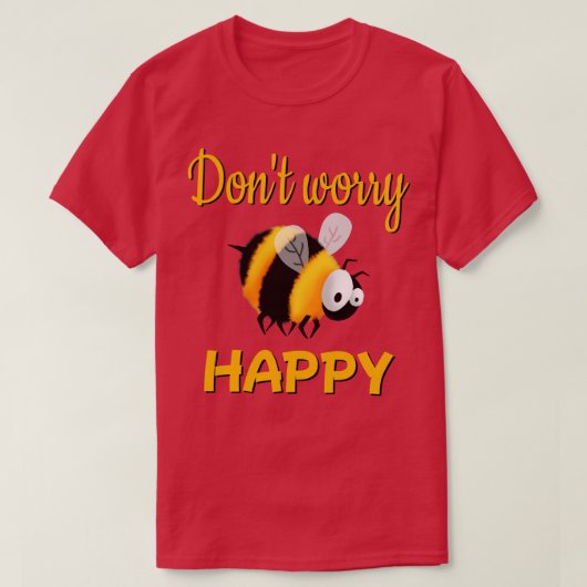 幸せになるのが心配ない Tシャツ (デザイン正面)