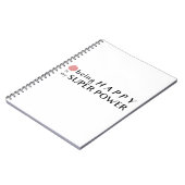 幸せになるのが私のすごいパワーノート ノートブック (左側)