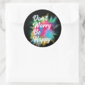 幸せになるのを心配するな ラウンドシール (バッグ)