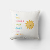 幸せになるようなことをする クッション (正面)
