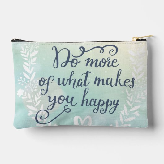 幸せになるようなことをもっと行う アクセサリーポーチ (裏面)