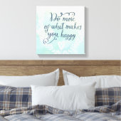幸せになるようなことをもっと行う キャンバスプリント (インサイチュ (寝室))