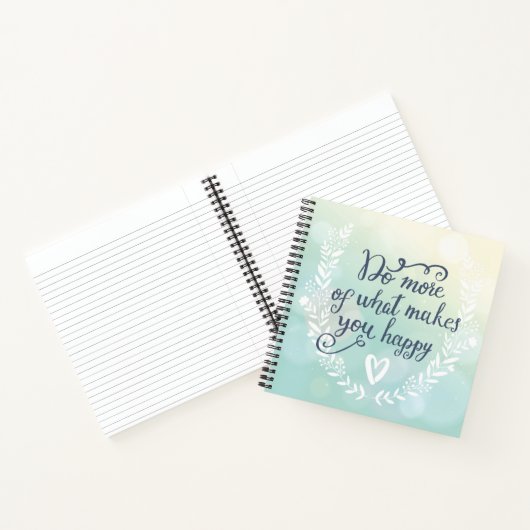 幸せになるようなことをもっと行う ノートブック (内部)