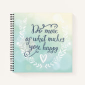 幸せになるようなことをもっと行う ノートブック (正面)