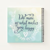 幸せになるようなことをもっと行う ノートブック (裏面)