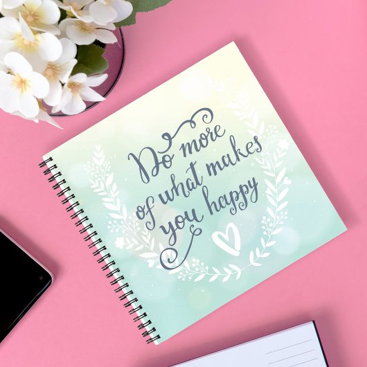 幸せになるようなことをもっと行う ノートブック