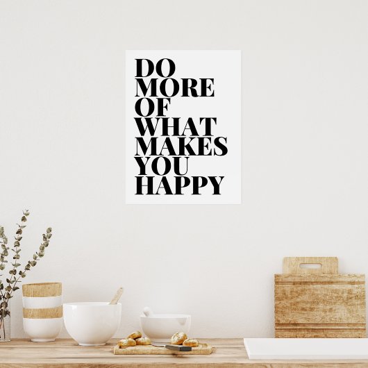 幸せになるようなことをもっと行う ポスター (キッチン)