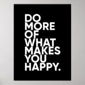 幸せになるようなことをもっと行う |感動的 | ポスター (正面)