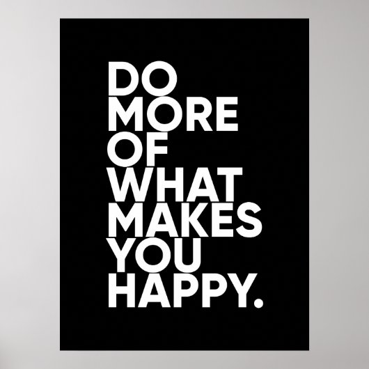 幸せになるようなことをもっと行う |感動的 | ポスター (正面)