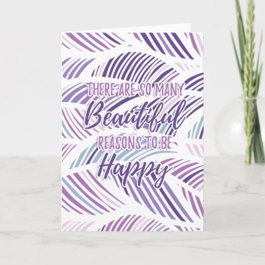 幸せになる美しい理由はたくさんある カード (正面)