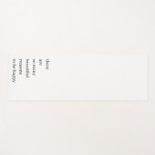 幸せになる美しい理由 |ミニマル引用文 ヨガマット (正面(横))