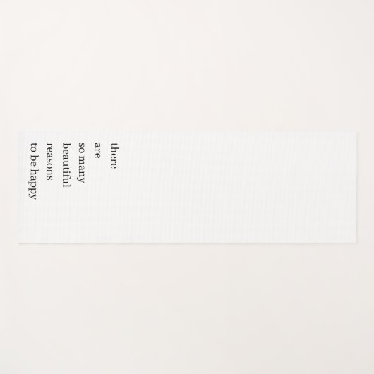 幸せになる美しい理由 |ミニマル引用文 ヨガマット (正面(横))