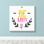 幸せになる4 キャンバスプリント (インサイチュ (ウッドフロア))