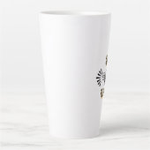 幸せになる |ヴィンテージ色ハニービー カフェラテマグ (正面)