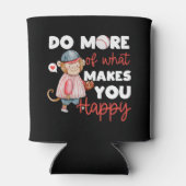 幸せになれるより多くを行う – 野球 缶クーラー (裏面)