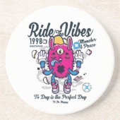 幸せになれる完璧な日 おもしろいMonster at peace コースター (正面)