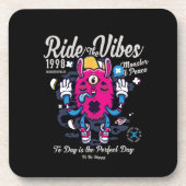 幸せになれる完璧な日 おもしろいMonster at peace コースター (正面)